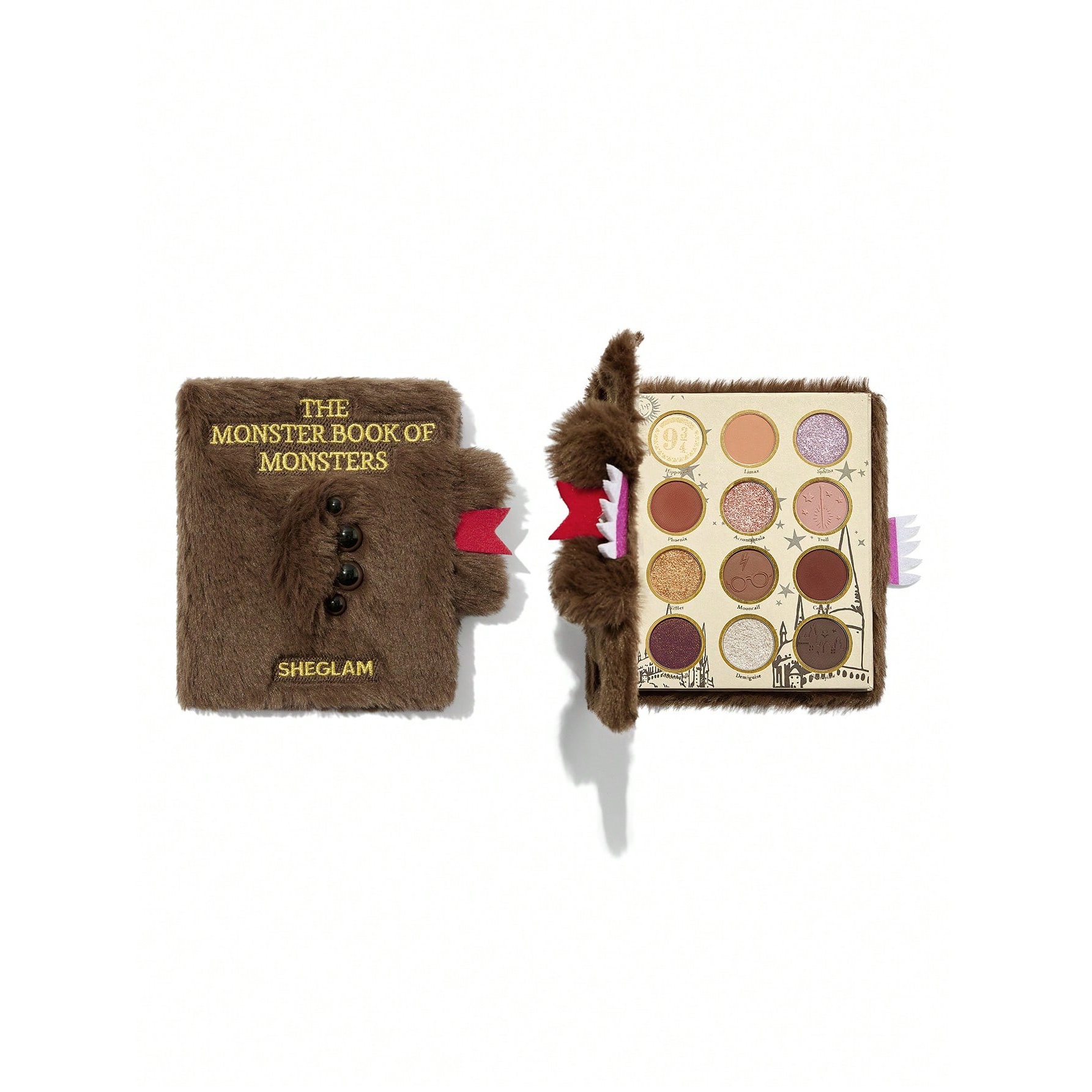 پالت سایه 12 رنگ طرح کتاب هیولا ها هری پاتر مدل Harry Potter Monster Book Of Monsters Palette آرایشی و بهداشتی ویونا