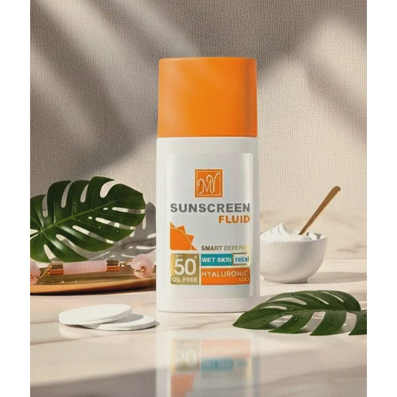 ضد آفتاب فلوئید مای مدل هیالورونیک اسید SPF50 حجم 50 میلی لیتر