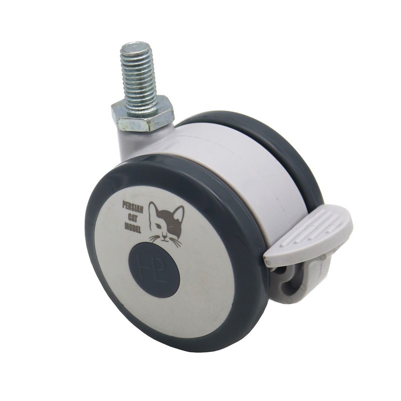 چرخ گردان ترمزدار مدل پرشین کت کد YPT-2GHOLO-PICHI-75MM