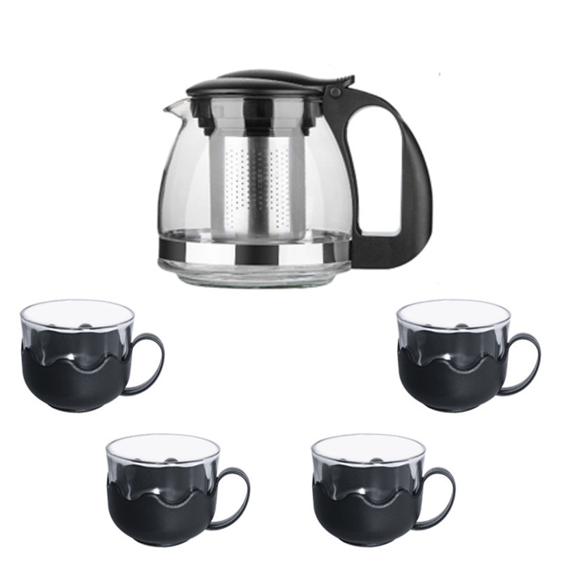 سرویس 5 پارچه قوری و فنجان مدل CJ-700T