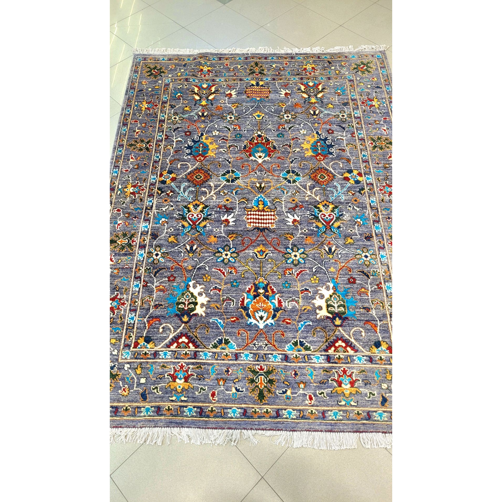فرش دستبافت سلطان آباد 236 172 ابعاد پشم دستریس رنگ گیاهی