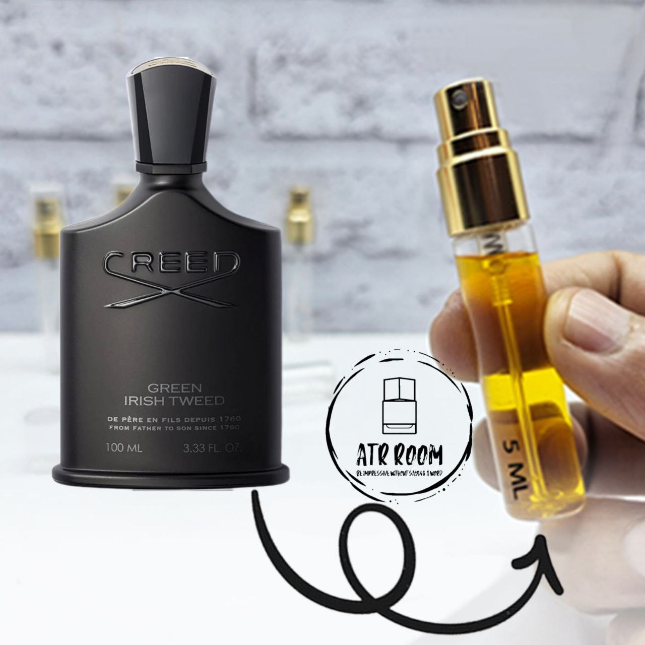عطر کرید گرین ایریش توید عطر روم (لوزی)