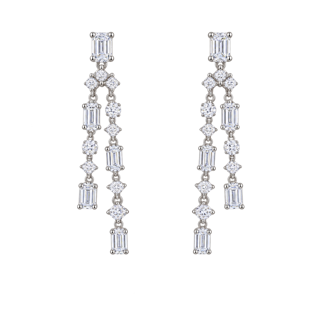 گوشواره جواهری عروس کد 1100