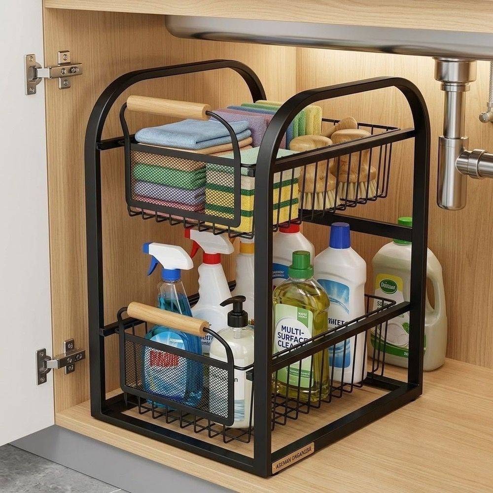 شلف نظم دهنده شوینده داخل کابینتی 
