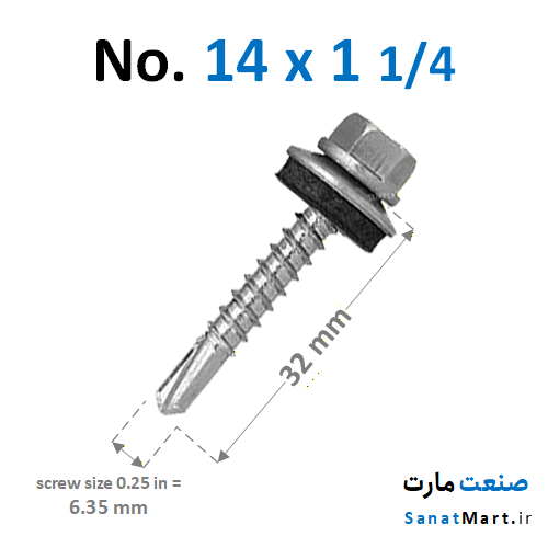 پیچ سرمته شیروانی 3 سانت