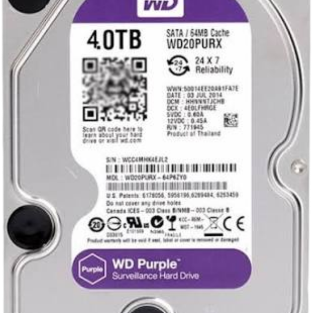 هارد دیسک وسترن دیجیتال مدل Purple 4 ترابایت