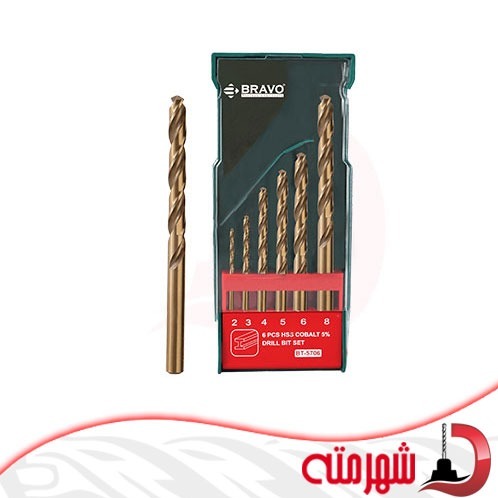 ست مته کبالت 6 عددی براوو BT-5706