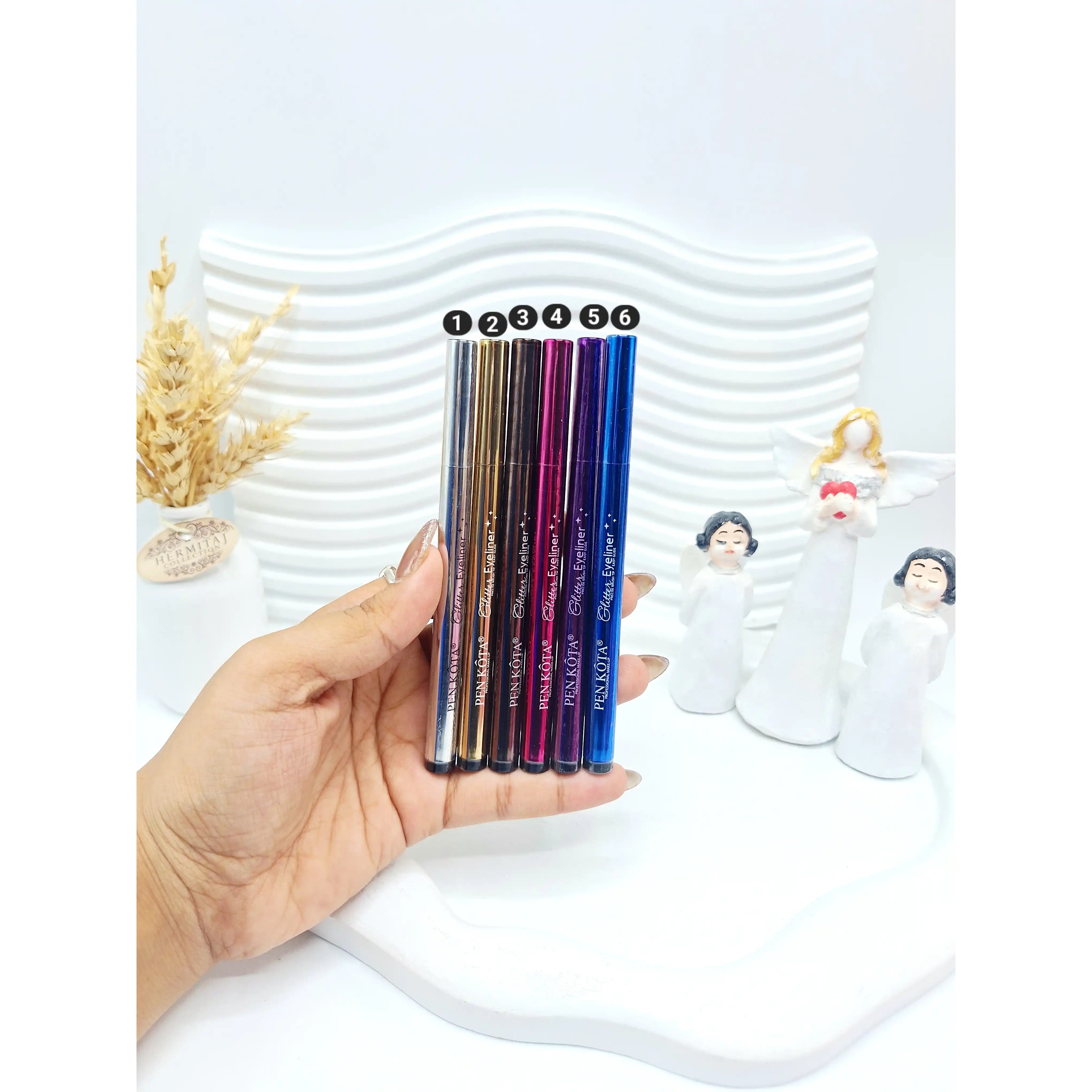 خط چشم رنگی شاینی کیوت برند PEN KOTA کد 007