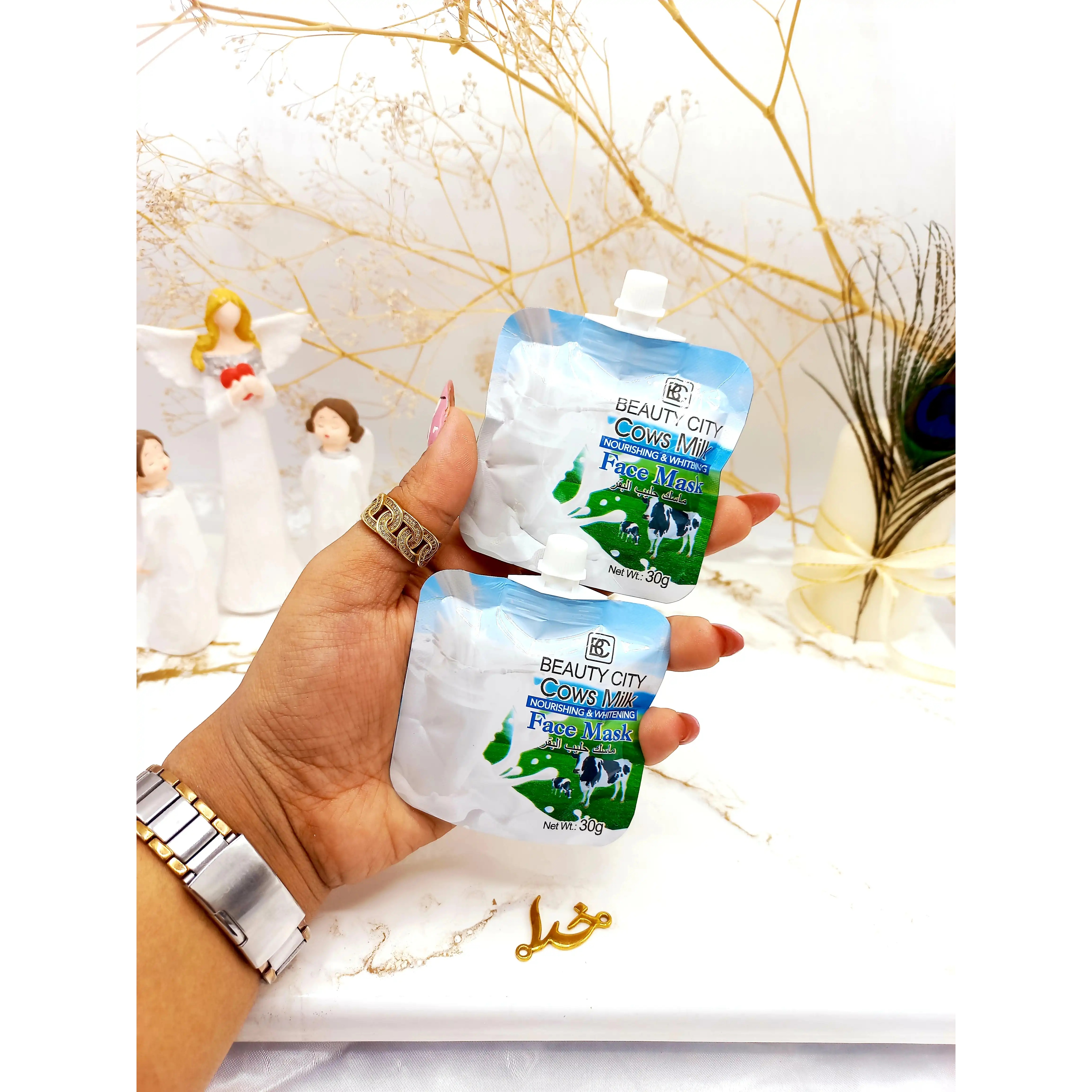 ماسک ساندیسی سفید کننده و لایه بردار قوی شیر گاو بیوتی سیتی BEAUTY City کد ZR028