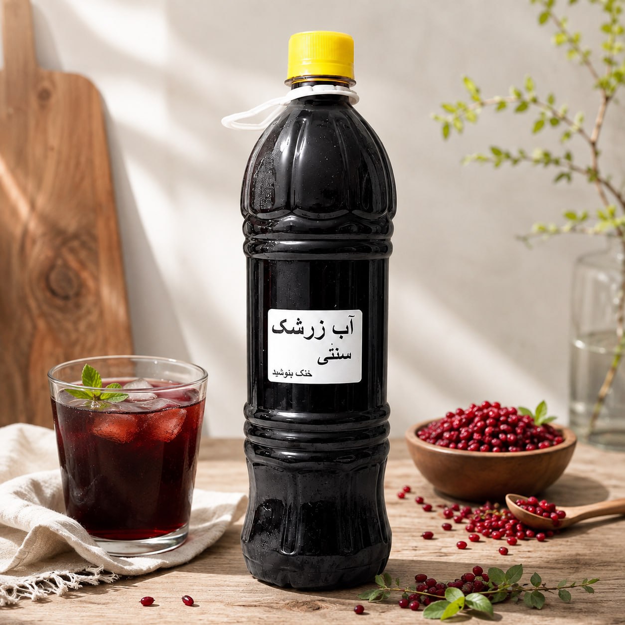 آب زرشک طبیعی 1 لیتری میرملک | نوشیدنی اصیل و خالص زرشک
