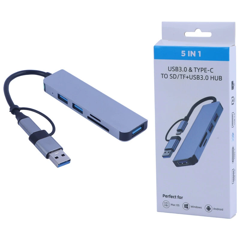 هاب 5 پورت Type-C / USB 3.0