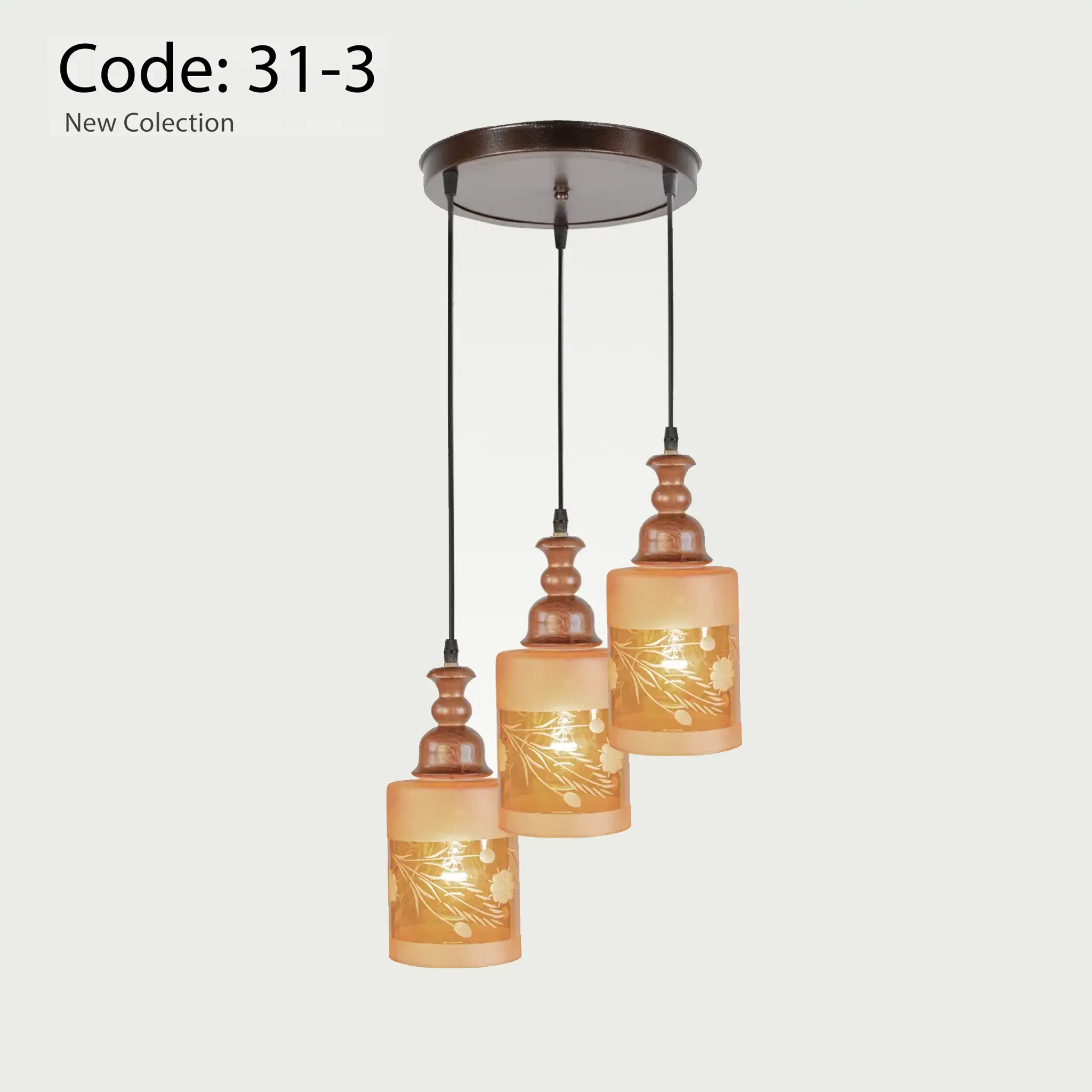 آویز چوبی رایکا مدل ساندرا کد DARK-31