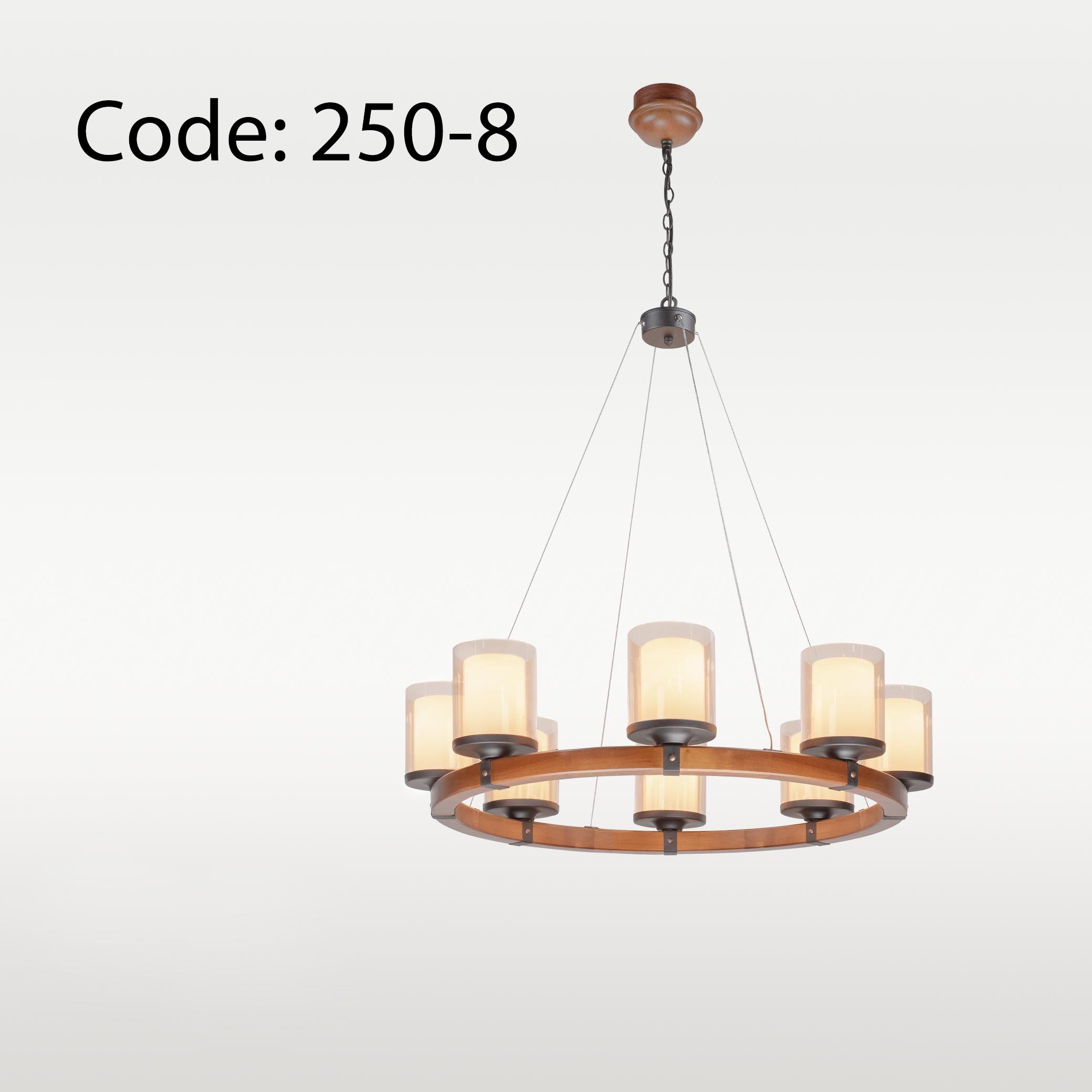 لوستر حلقه ای دارکار مدل DARK250