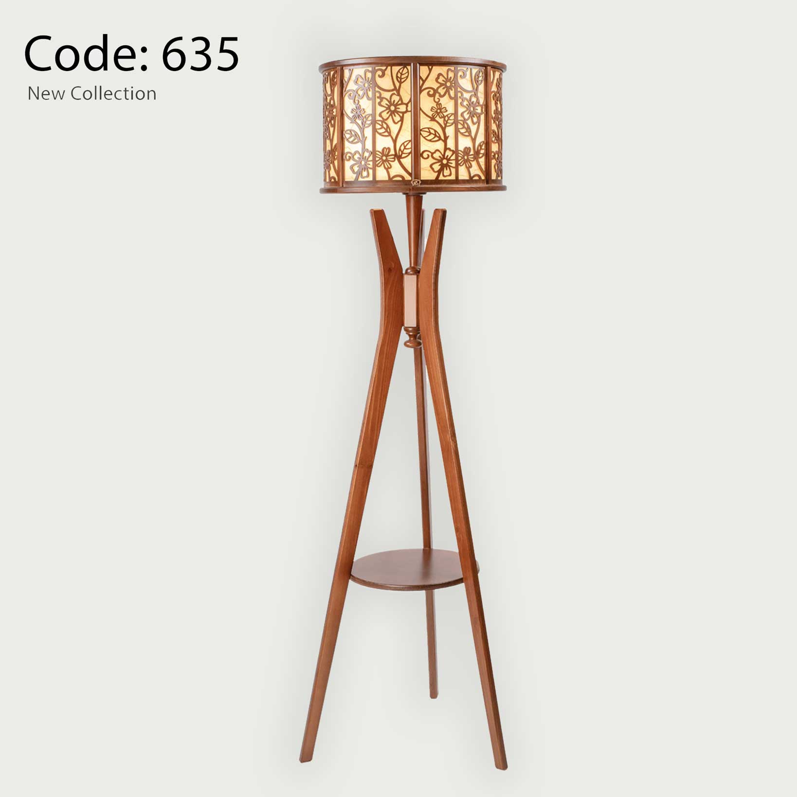 آباژورچوبی کنار سالنی رایکا مدل ارکیده DARK635