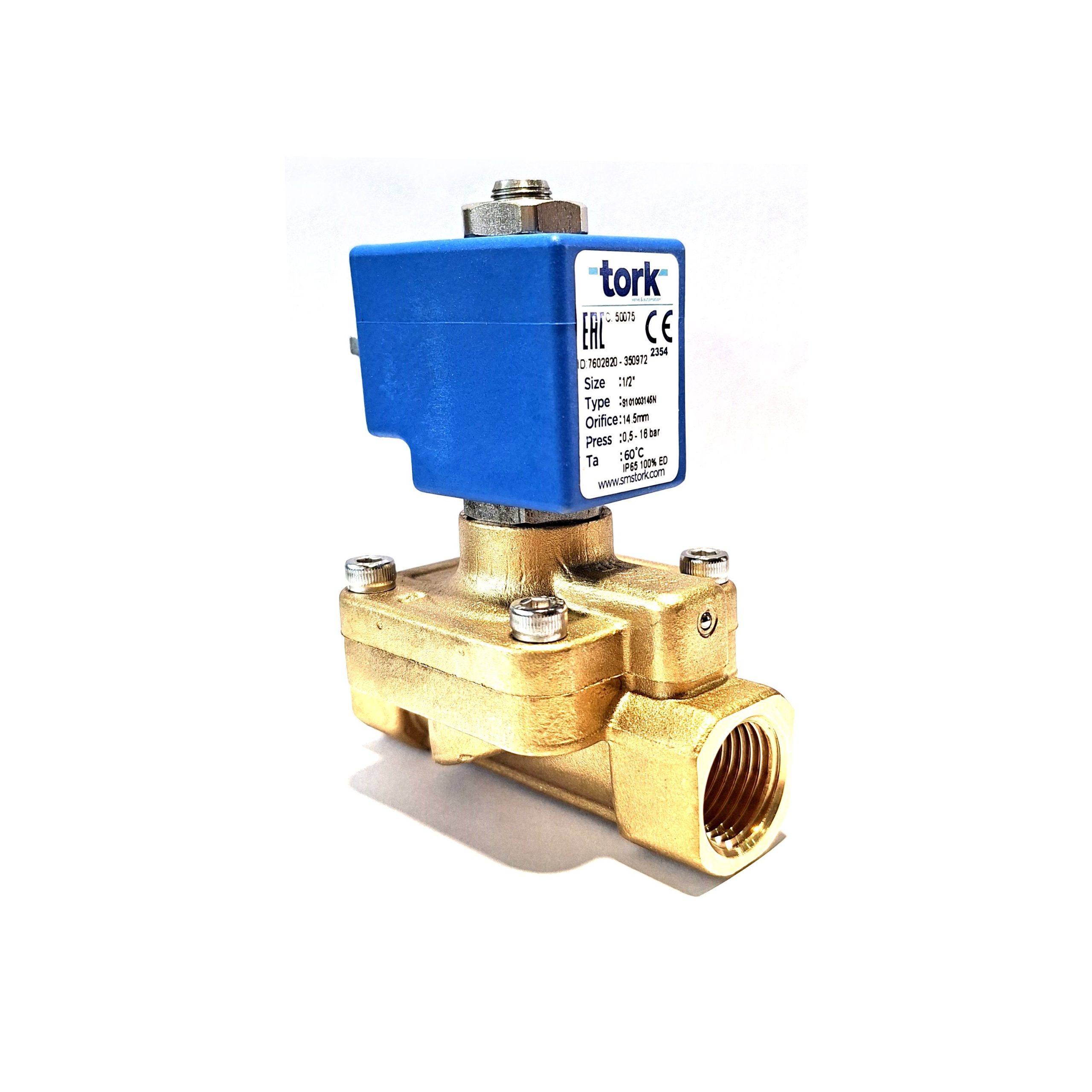 شیر برقی ترک "3/4 نرمال کلوز NC مدل TORK S101004170N