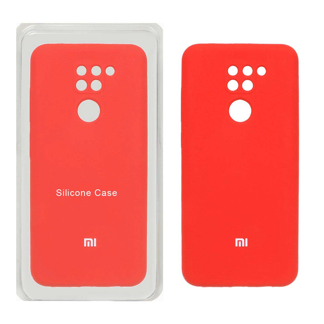 قاب سیلیکونی پاک کنی محافظ لنزدار اورجینال Xiaomi Redmi Note 9 / Redmi 10X 5G / Redmi 10X Pro 5G - قرمز (پک اصلی)
