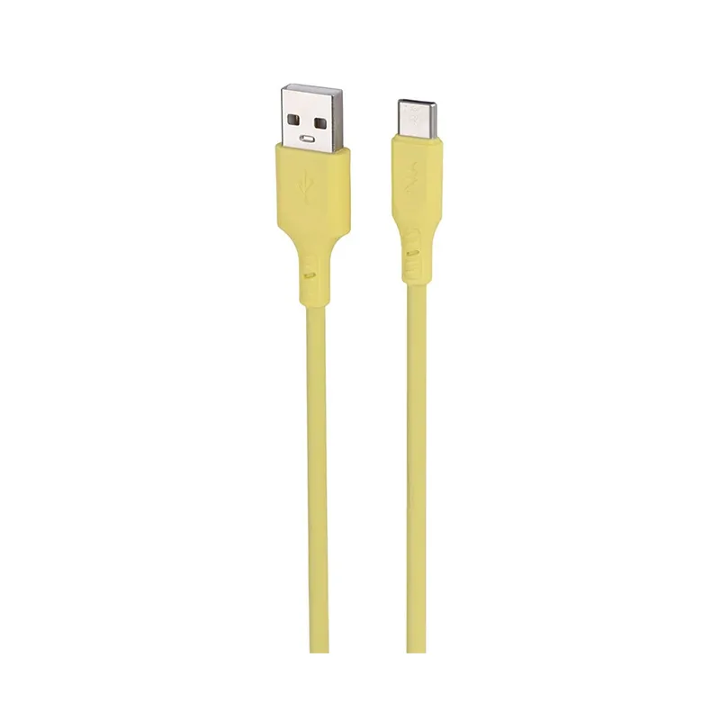 کابل شارژ USB به تایپ سی 2.4A فست اسکای دلفین S21T طول 1 متر زرد - حراج