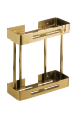 استند وسط حمام مستطیل دو طبقه اسمارت رنگ طلا مات طرح banyo کد 2022 (پس کرایه)