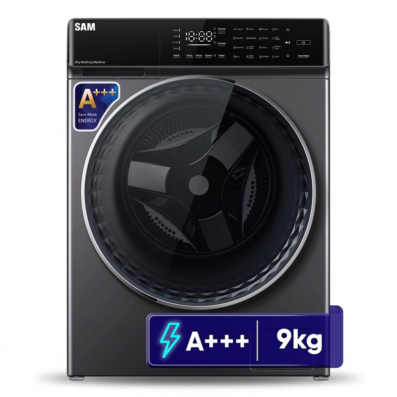 ماشین لباسشویی 9 کیلوگرم اتوماتیک سام مدل DD-P1485IN