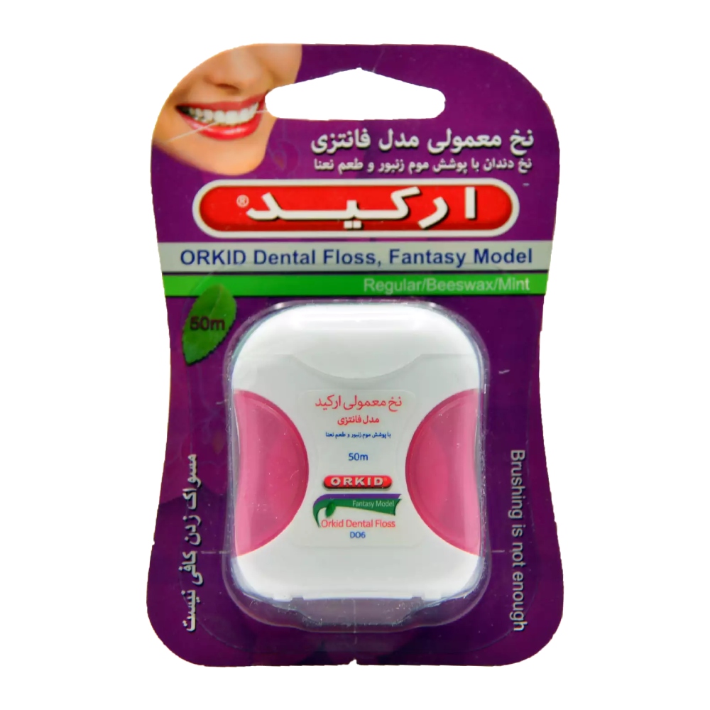 نخ دندان ارکید Orkid مدل Fantasy با طعم نعنا طول 50 متر