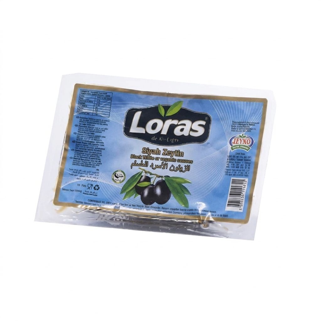 زیتون سیاه لوراس Loras | بسته وکیوم 800 گرم