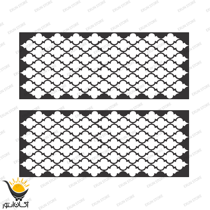 برچسب چراغ خودرو طرح انحنا بسته دوعددی