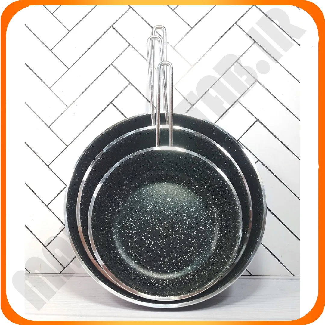 سرویس سه تابه گرانیت تکدسته فلزی ویژه زومبا