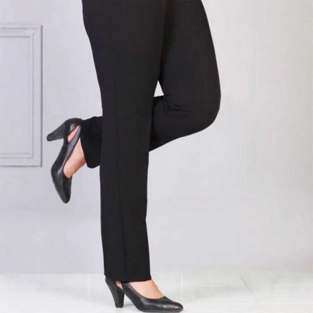 شلوار زنانه مازراتی راسته رنگ مشکی