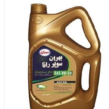 سوپر رانا 0W20 SN فول سنتتیک بهران 4 لیتری