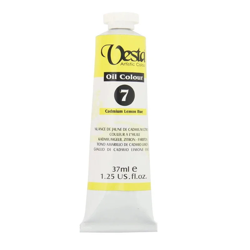 بسته 3 عددی رنگ روغن وستا Cadmium Lemon Hue 7 حجم 37 میلی لیتر