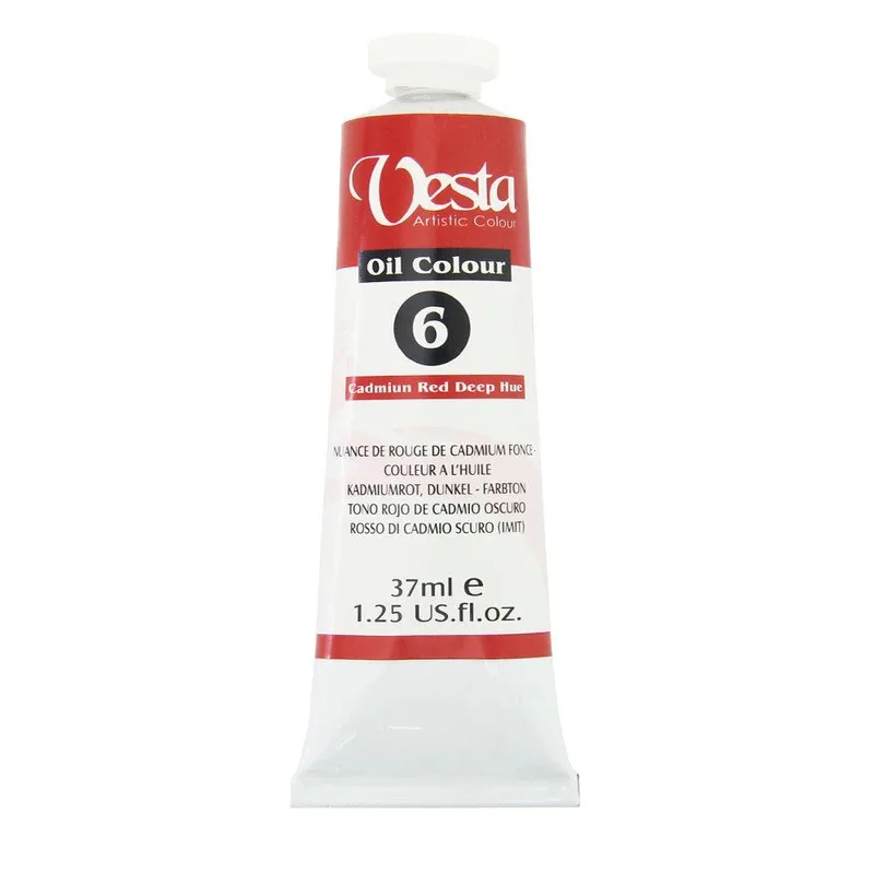 بسته 3 عددی رنگ روغن وستا Cadmium Red Deep Hue 6 حجم 37 میلی لیتر