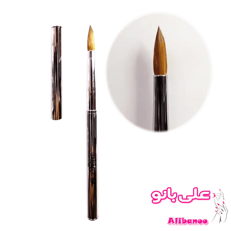 قلم اشکی کاشت ناخن دیمو شماره 8 موی طبیعی