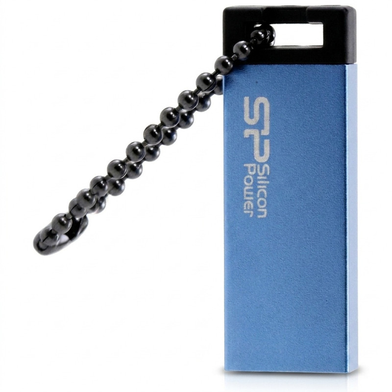 فلش مموری 64 گیگابایتی سیلیکون پاور مدل Touch 835 با رابط USB 2.0، بدنه فلزی سندبلاست ضد خش، طراحی بدون درب و مقاوم د...