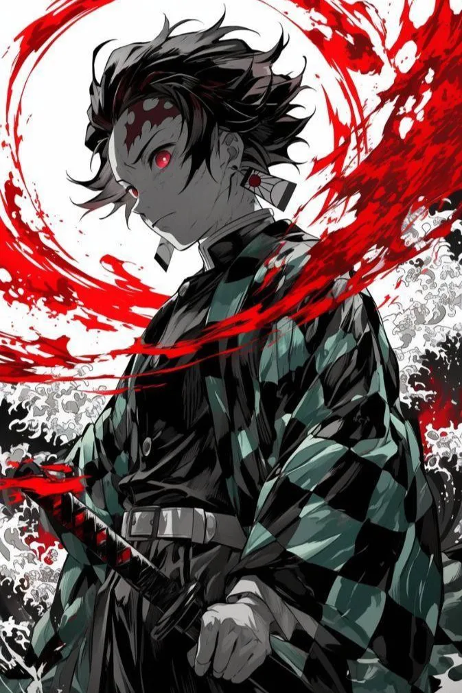 پوستر شیطان کش demon slayer تانجیرو