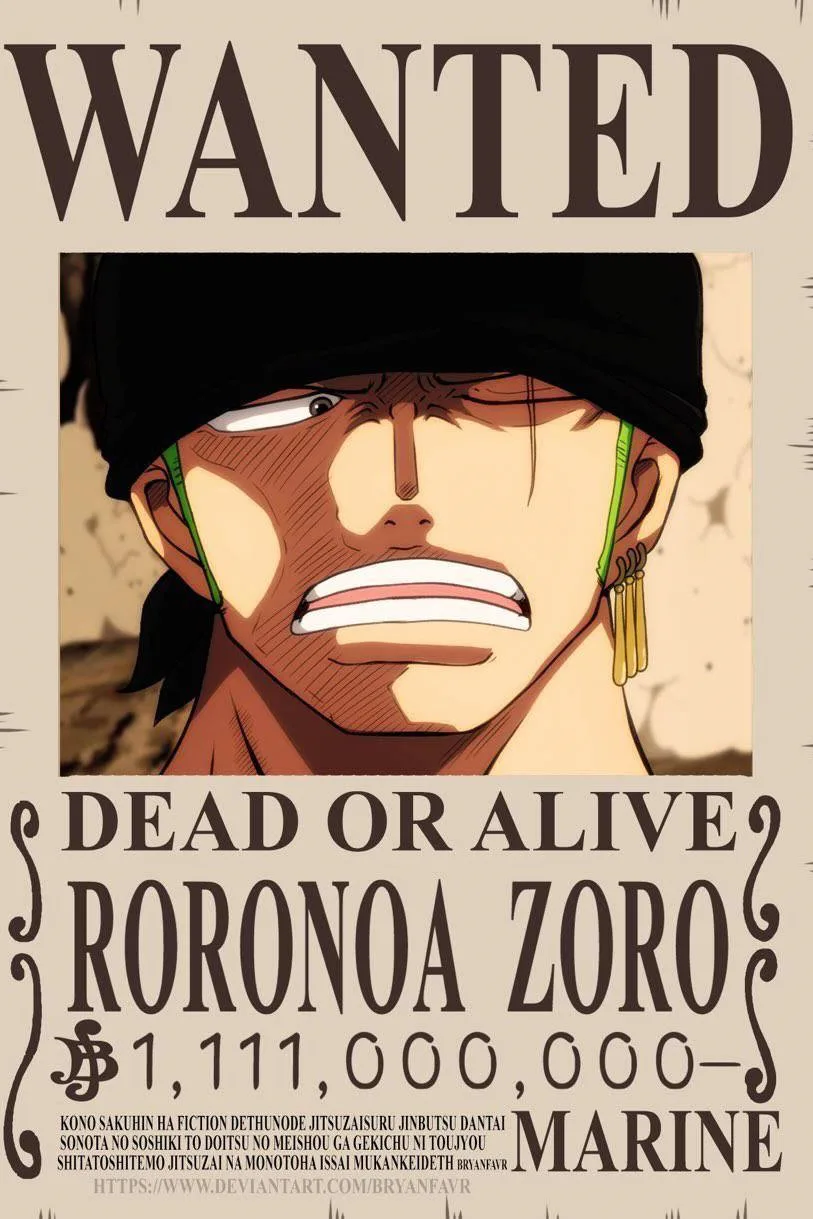 پوستر وان پیس ONE PIECE زورو