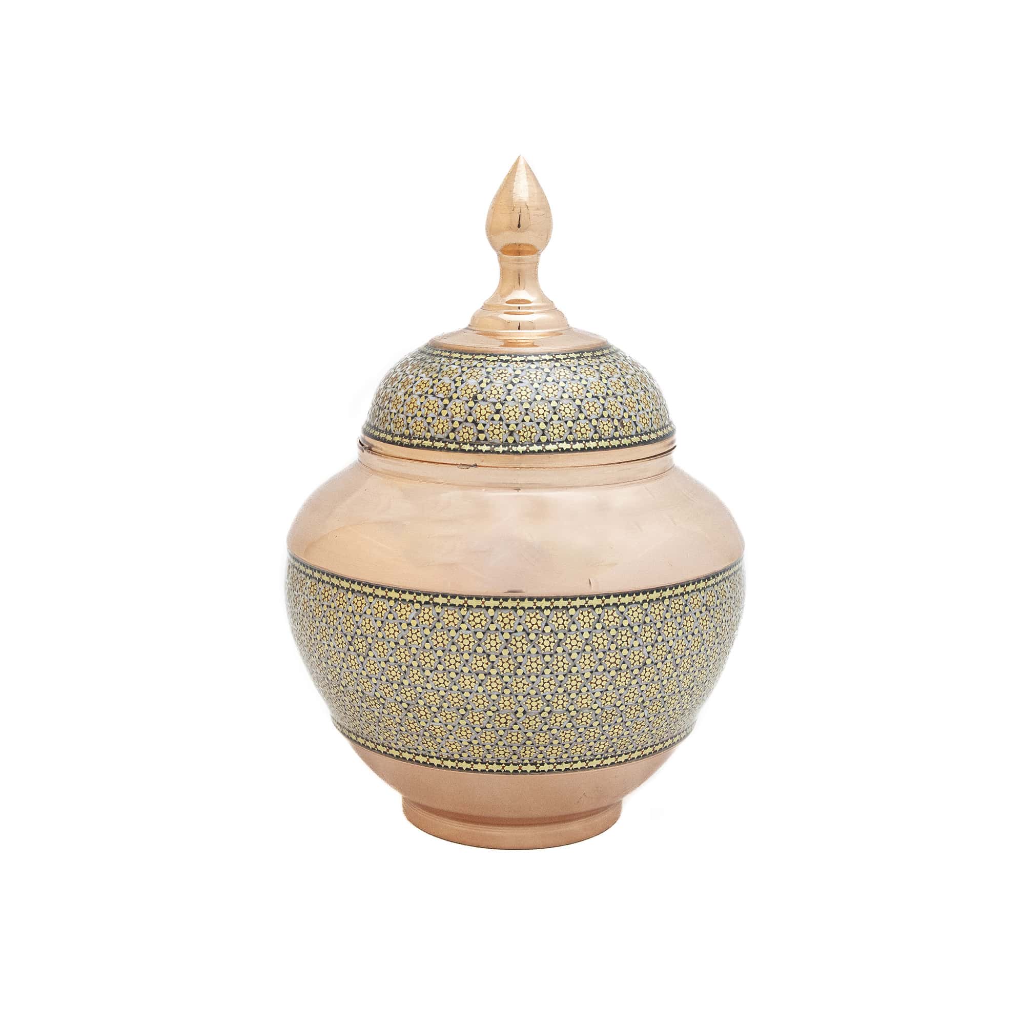 قندان مسی خاتم کاری کد 7369