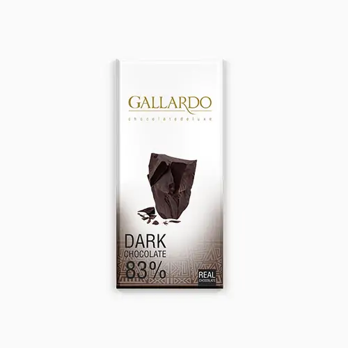 شکلات تلخ 83 درصد گالاردو (Gallardo) - 80 گرمی