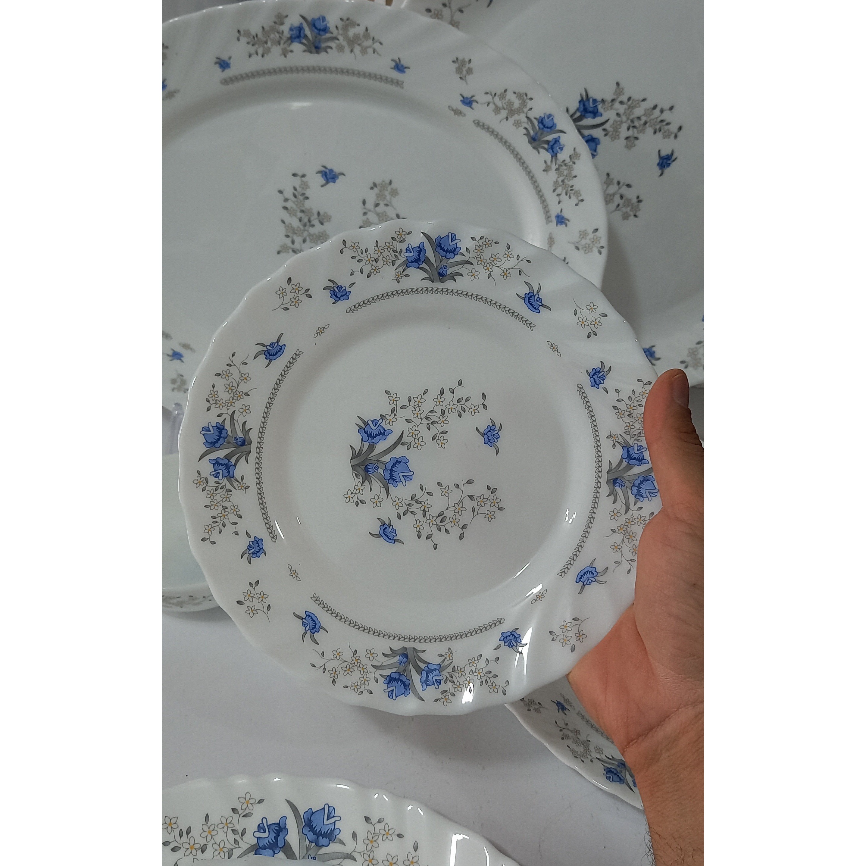 پیش دستی میوه خوری گل آبی آرکوپال پارس اوپال رمانتیک پارس 195 (پسکرایه)