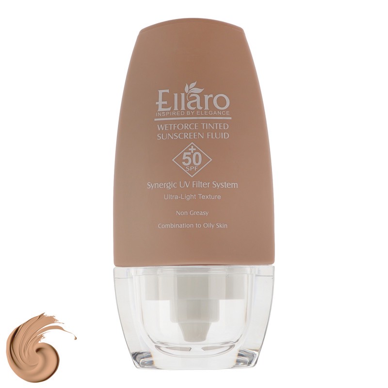 فلوئید ضد آفتاب رنگی صورت الارو SPF 50 مدل Wetforce محافظ در برابر اشعه UVA و UVB مناسب برای پوست چرب و مختلط حجم 50 ...