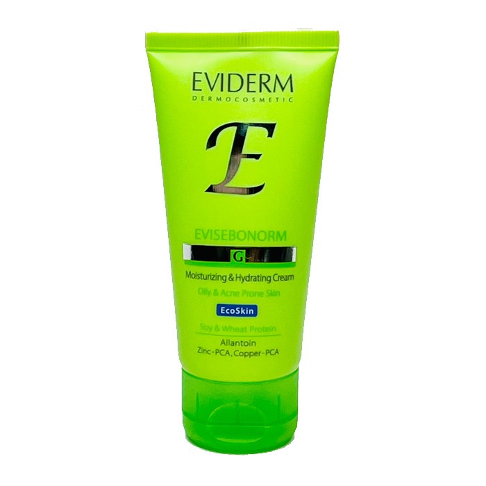 کرم مرطوب کننده و آبرسان صورت اویدرم مدل EcoSkin مناسب برای پوست چرب حجم 50 میلی لیتر