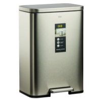 سطل 50 لیتر مستطیل اسمارت اسمارت طرح MADISON رنگ استیل کد 9361-MMT