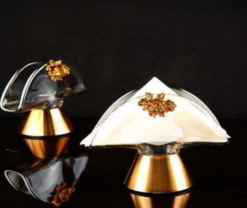 جای دستمال سفره آسا طرح بلور بزرگ کد 2-2239