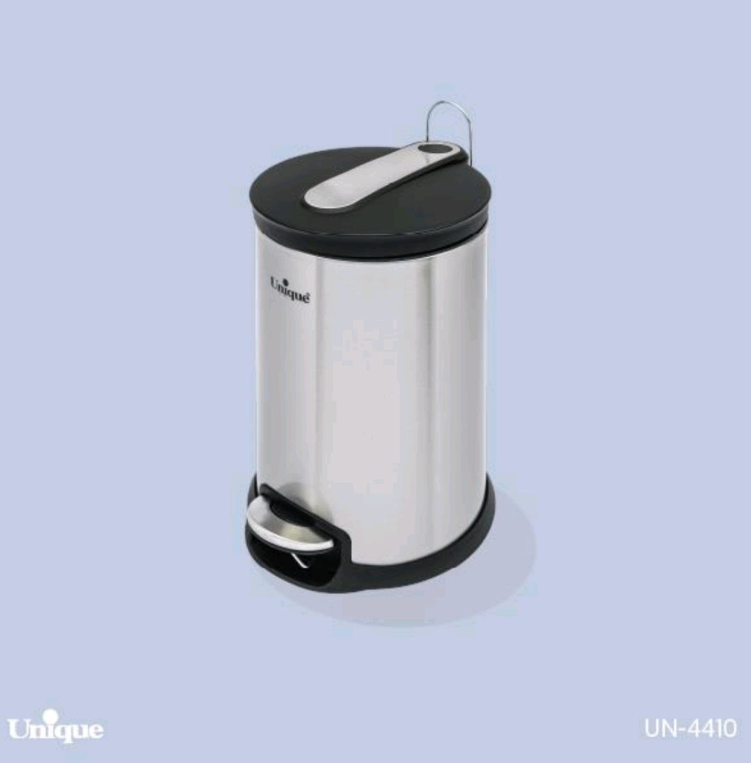 سطل زباله 5 لیتر استیل با آرام بند یونیک Unique کد UN-4410