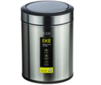 سطل 6 لیتر بادبزنی اسمارت رنگ استیل کد 9038T-MT
