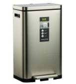 سطل 30 لیتر مستطیل اسمارت طرح PRO رنگ استیل کد 2368-MMT