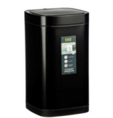 سطل 30 لیتری الکترونیکی اسمارت طرح ECOSMART رنگ مشکی کد 9252RP-MBS