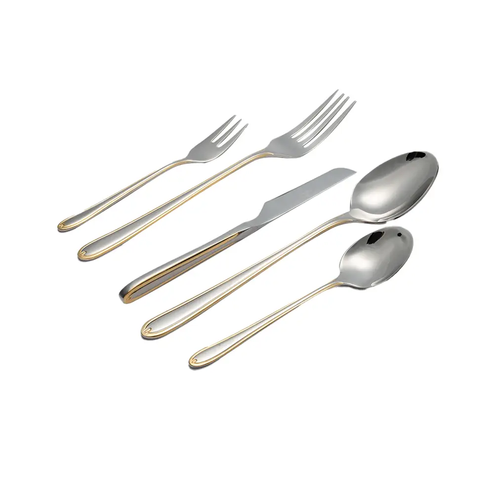 سرویس قاشق و چنگال 147 پارچه ام جی اس MGS طلایی کد CS1016G