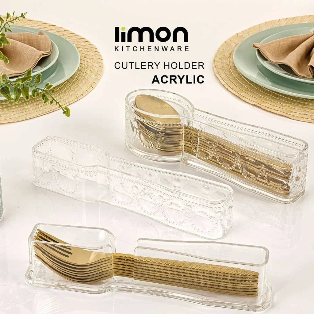 جا قاشق و چنگال کرولیک لیمون LIMON دربدار کد 62600
