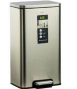 سطل 30 لیتر مستطیل اسمارت اسمارت طرح MADISON رنگ استیل کد 9361-MMT