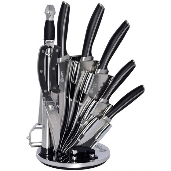 سرویس کارد 9 پارچه مشکی ام جی اس MGS کد S-K65006-T9A4D
